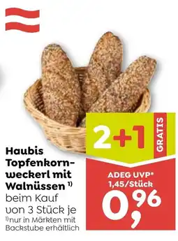ADEG Haubis Topfenkornweckerl mit Walnüssen Angebot