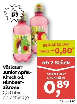 ADEG Vöslauer Junior Apfel-Kirsch od. Himbeer-Zitrone Angebot