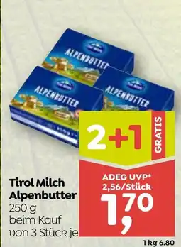 ADEG Tirol Milch Alpenbutter Angebot