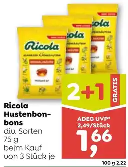 ADEG Ricola Hustenbonbons Angebot