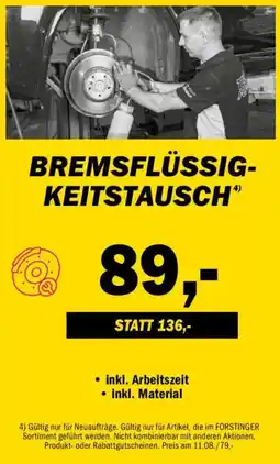 Forstinger Bremsflüssigkeitstausch Angebot