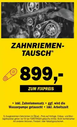 Forstinger Zahnriementausch Angebot