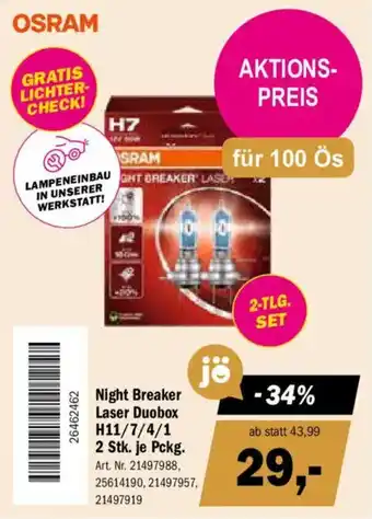 Forstinger Osram Night Breaker Laser Duobox Angebot