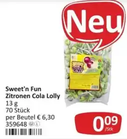 Kastner Sweet'n Fun Zitronen Cola Lolly Angebot