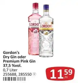 Kastner Gordon's Dry Gin oder Premium Pink Gin Angebot