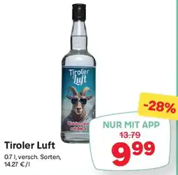 MPreis Tiroler Luft Angebot