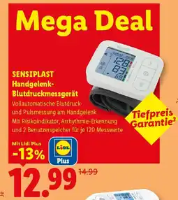 Lidl SENSIPLAST Handgelenk- Blutdruckmessgerät Angebot