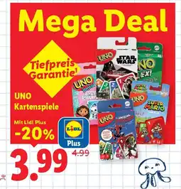 Lidl UNO Kartenspiele Angebot