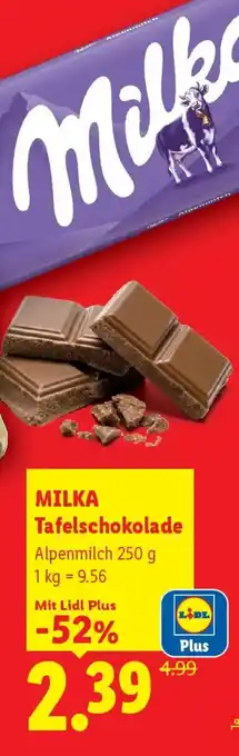 MILKA Tafelschokolade