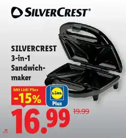Lidl SILVERCREST 3 in 1 Sandwichmaker - Angebot