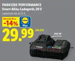 Lidl PARKSIDE PERFORMANCE Smart-Akku-Ladegerät, 20 V Angebot