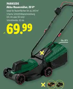 Lidl PARKSIDE Akku-Rasenmäher, 20 V Angebot