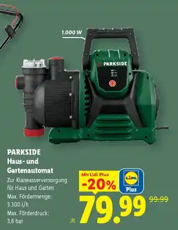 Lidl PARKSIDE Haus- und Gartenautomat Angebot