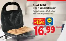 Lidl SILVERCREST 3-in-1 Sandwichmaker Angebot
