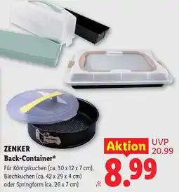 Lidl ZENKER Back-Container Angebot