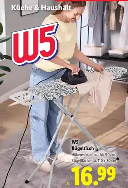 Lidl W5 Bügeltisch Angebot