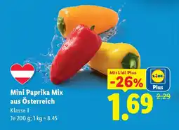 Lidl Mini Paprika Mix aus Österreich Angebot