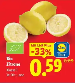 Lidl Bio Zitrone Angebot