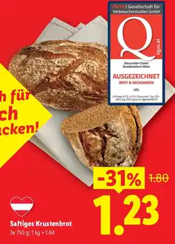 Lidl Saftiges Krustenbrot Angebot