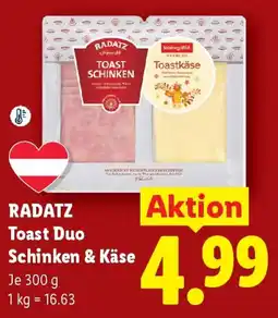 Lidl RADATZ Toast Duo Schinken & Käse Angebot