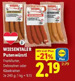 Lidl WIESENTALER Putenwürstl Angebot