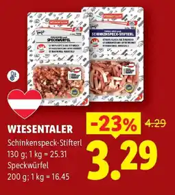 Lidl WIESENTALER Schinkenspeck-Stifterl Angebot