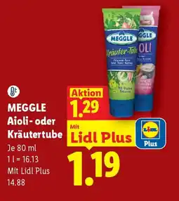 Lidl MEGGLE Aioli- oder Kräutertube Angebot