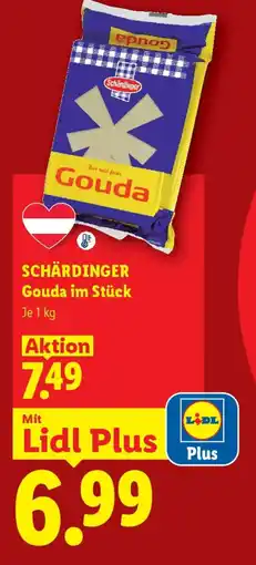Lidl SCHÄRDINGER Gouda im Stück Angebot