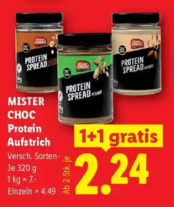 Lidl MISTER CHOC Protein Aufstrich Angebot