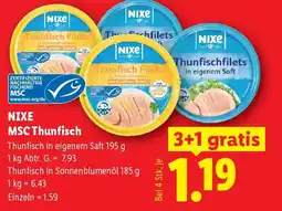 Lidl NIXE MSC Thunfisch Angebot