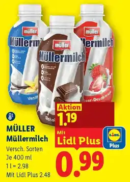 Lidl MÜLLER Müllermilch Angebot