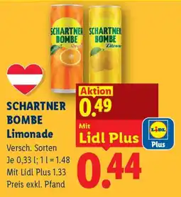 Lidl SCHARTNER BOMBE Limonade Angebot