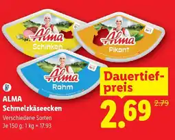 Lidl ALMA Schmelzkäseecken Angebot