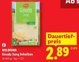 Lidl MILBONA Gouda Jung Scheiben Angebot