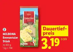 Lidl MILBONA Emmentaler Stück Angebot