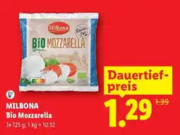 Lidl MILBONA Bio Mozzarella Angebot