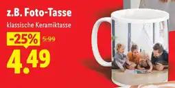 Lidl z.B. Foto-Tasse klassische Keramiktasse Angebot