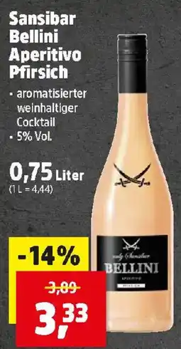 Thomas Philipps Sansibar Bellini Aperitivo Pfirsich Angebot