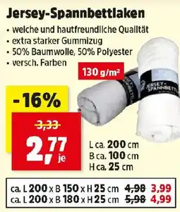Thomas Philipps Jersey-Spannbettlaken Angebot