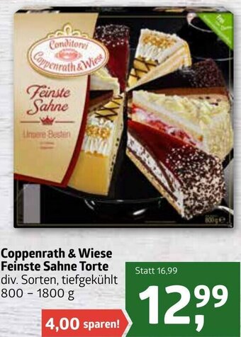 ADEG Coppenrath & Wiese Feinste Sahne Torte 800-1800 g Angebot