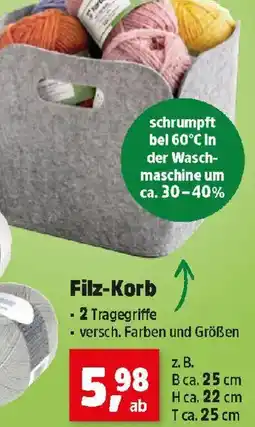 Thomas Philipps Filz-Korb Angebot