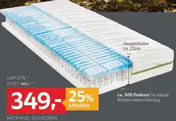XXXLutz Valnatura Matratze Angebot