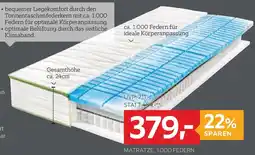 XXXLutz Valnatura Matratze, 1.000 federn Angebot