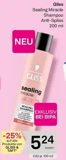 Bipa Gliss Sealing Miracle Shampoo Anti-Spliss Angebot