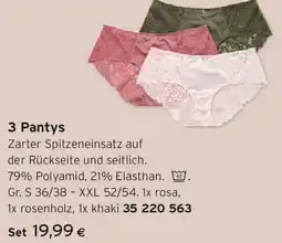 Tchibo Eduscho 3 Pantys Angebot