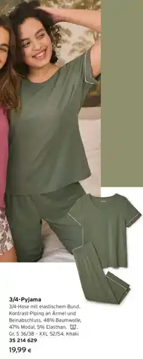Tchibo Eduscho 3/4-Pyjama Angebot