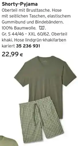 Tchibo Eduscho Shorty-Pyjama Angebot