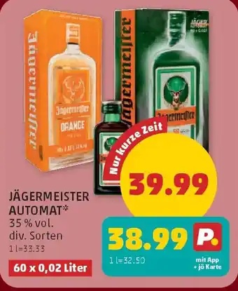 PENNY Jägermeister automat Angebot