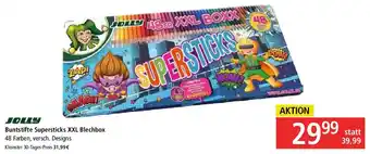JOLLY Buntstifte Supersticks XXL Blechbox