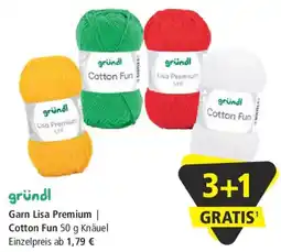 Pagro Diskont gründl Garn Lisa Premium Angebot